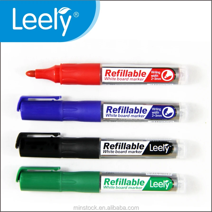 0014C non toxic refillable whiteboard markers pen with ink cartrige
