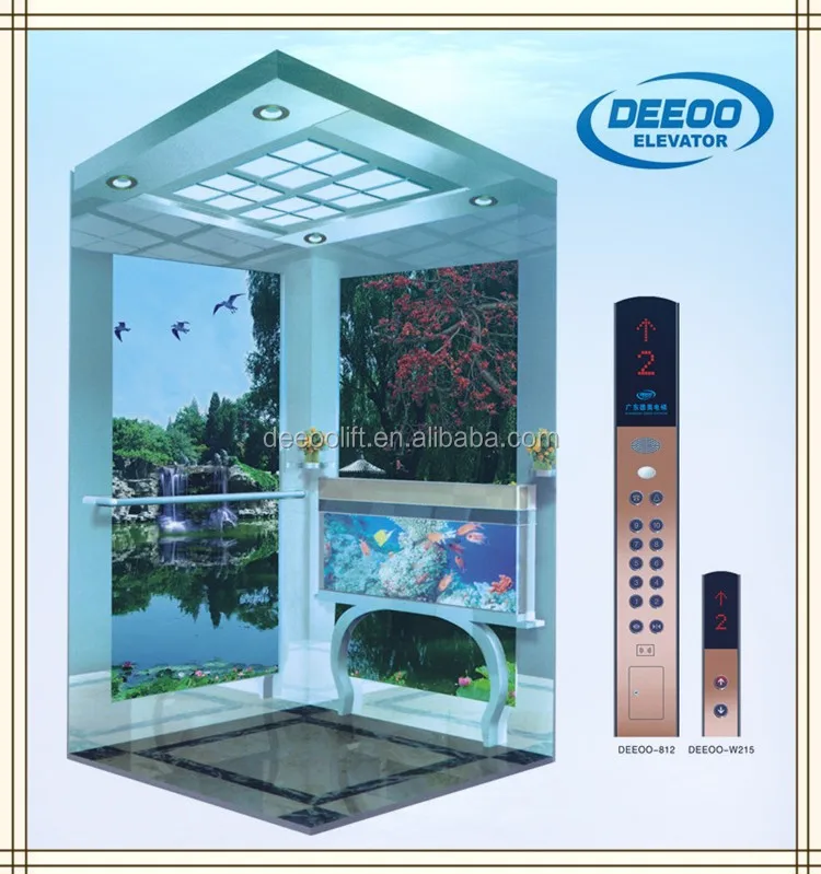 
factory lift price for glass cabin in house elevator 