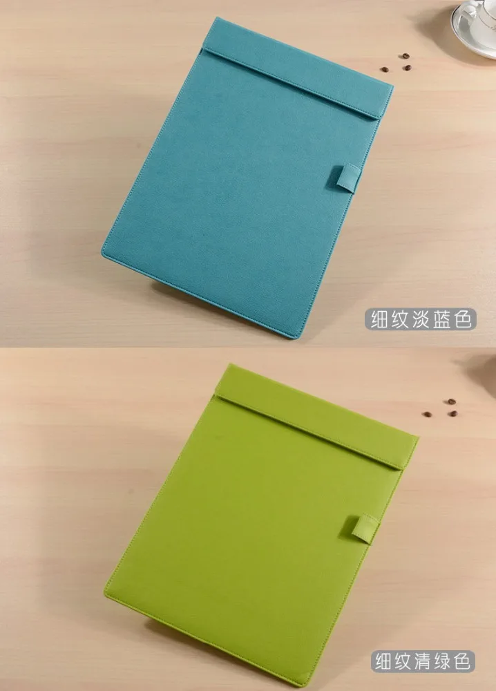 A4 size leather writing clipboard for office
