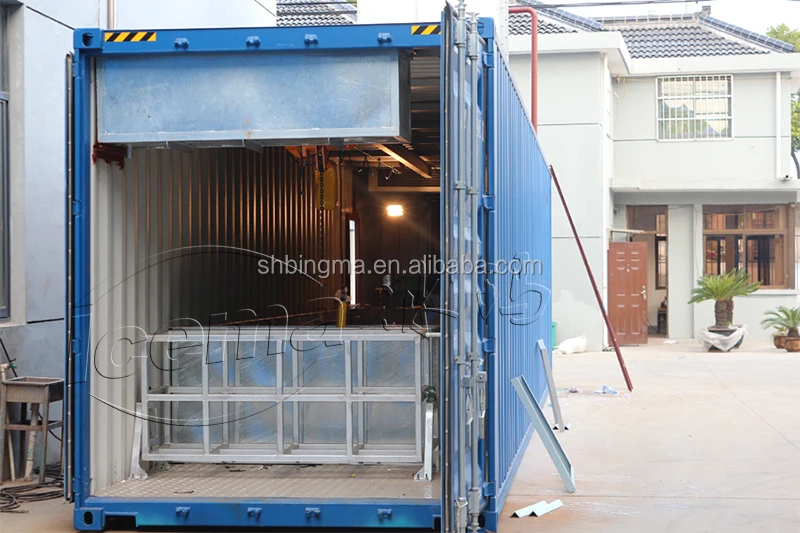 Hot Sale 1T 3T  5T 7T 8T 10 ton Containerized Ice Block Maker Machine Block Ice Making