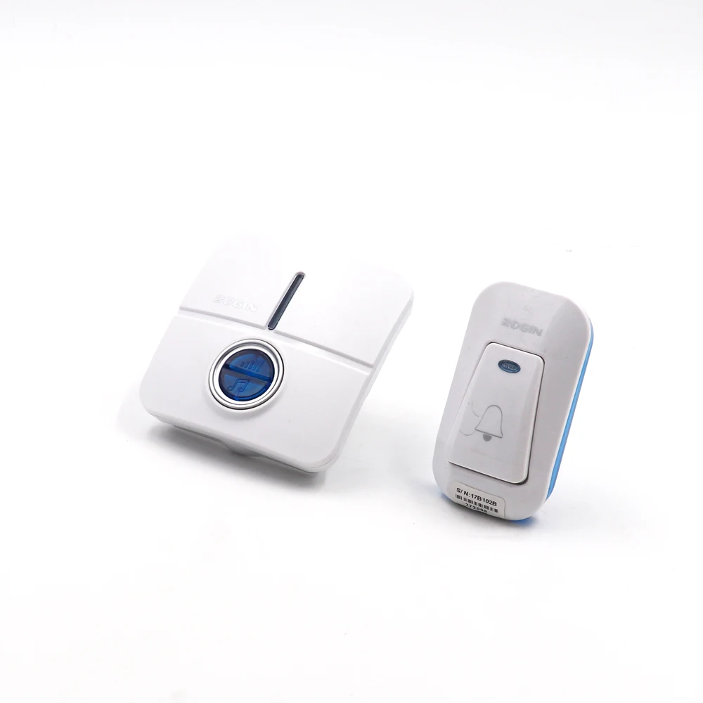 
kinetic wireless doorbell with flash and adjustable volume 