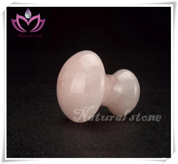 Mushroom shape rose quartz massage stone Therapy body Massage tool