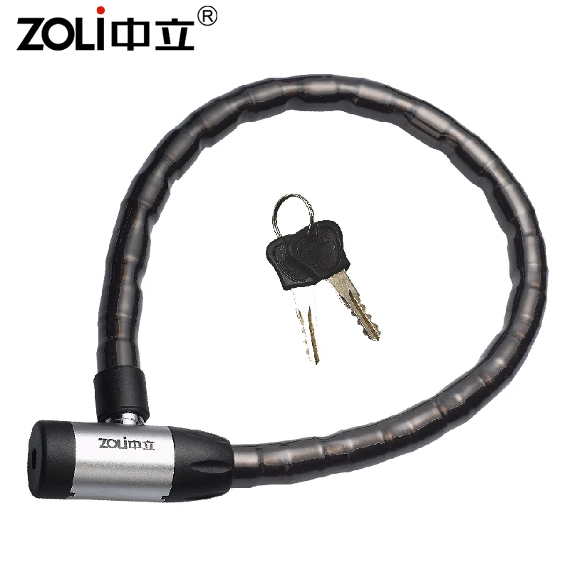 ZOLi Anti-Theft Bike Motorcycle Accessories Chain Cable Bicycle Key Bicycle Joint Lock