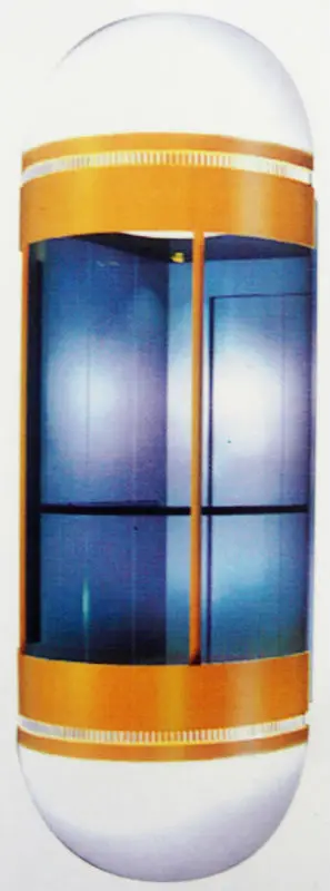 Lift solar panoramic small shaft glass elevator