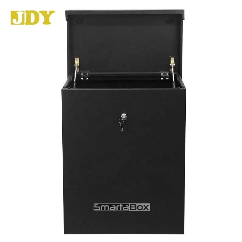 European Stylish Small Capacity Garden Outdoor Express Cabinet Delivery Boxes Safe Locked parcel drop box for mail and parcel