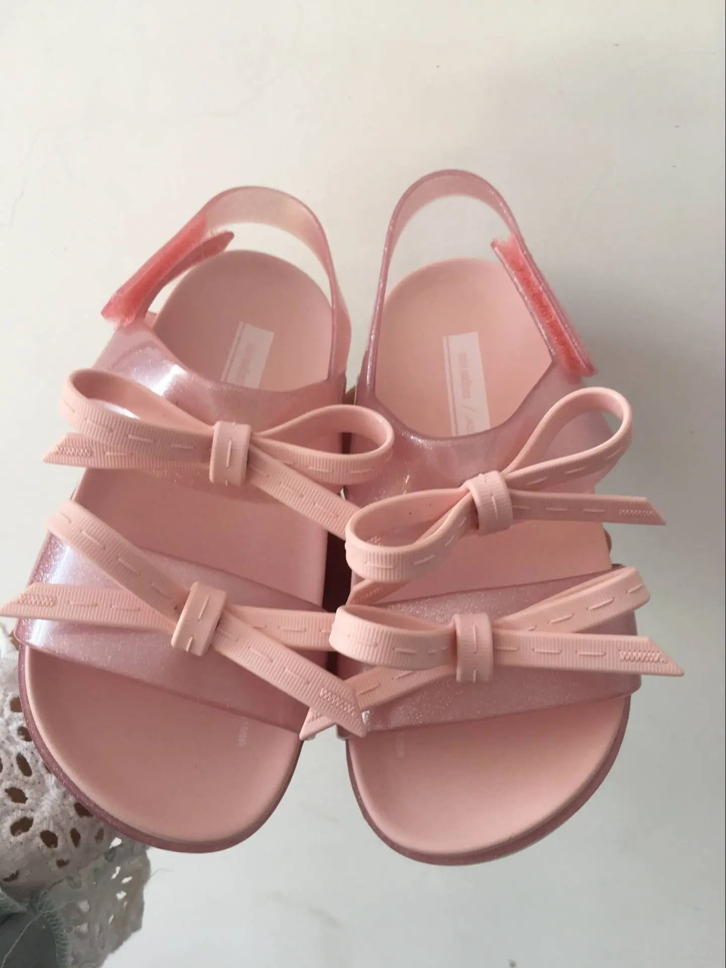 wholesale cheap girls sandals kids bowknot cute summer Jelly shoes 2019