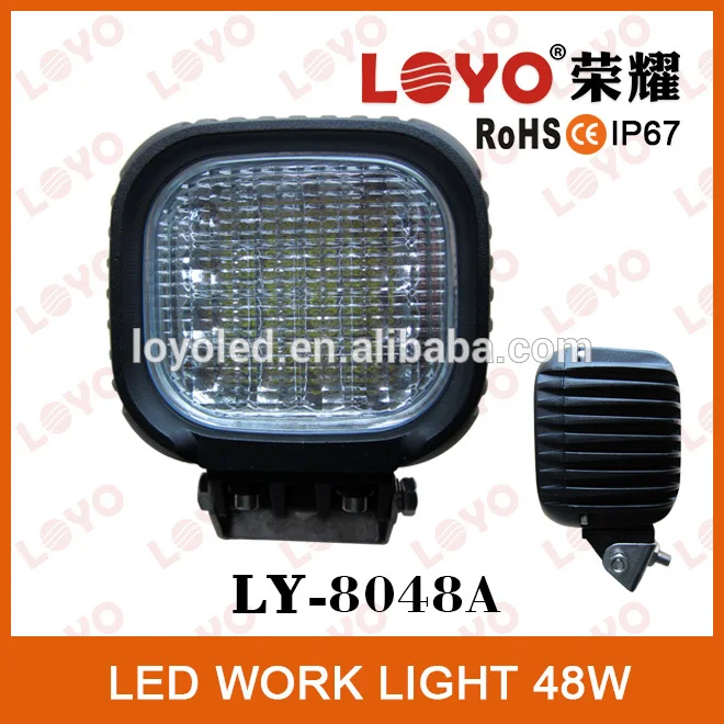 12v кри поощрения 16*3w портативный светодиодный свет работы, супер яркий свет работы, ip67 48w привело свет работы