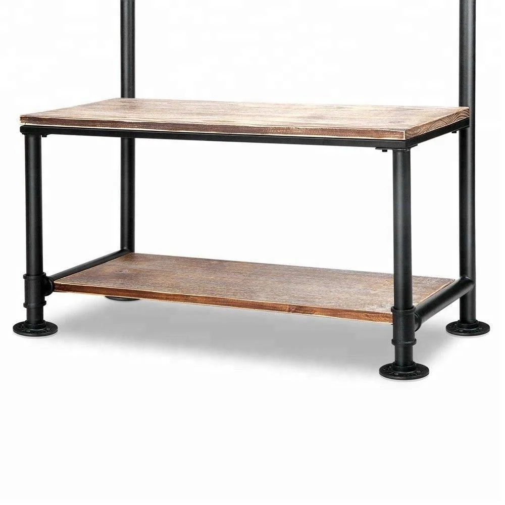 Retro Antique Clothing Rack Loft Style Industrial Clothing Hanger