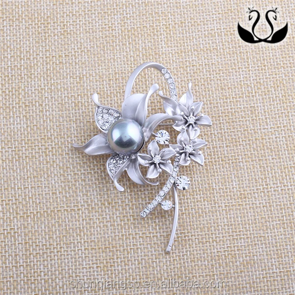 Fashion Women Large Flower Hats Crochet Brooch And Pins