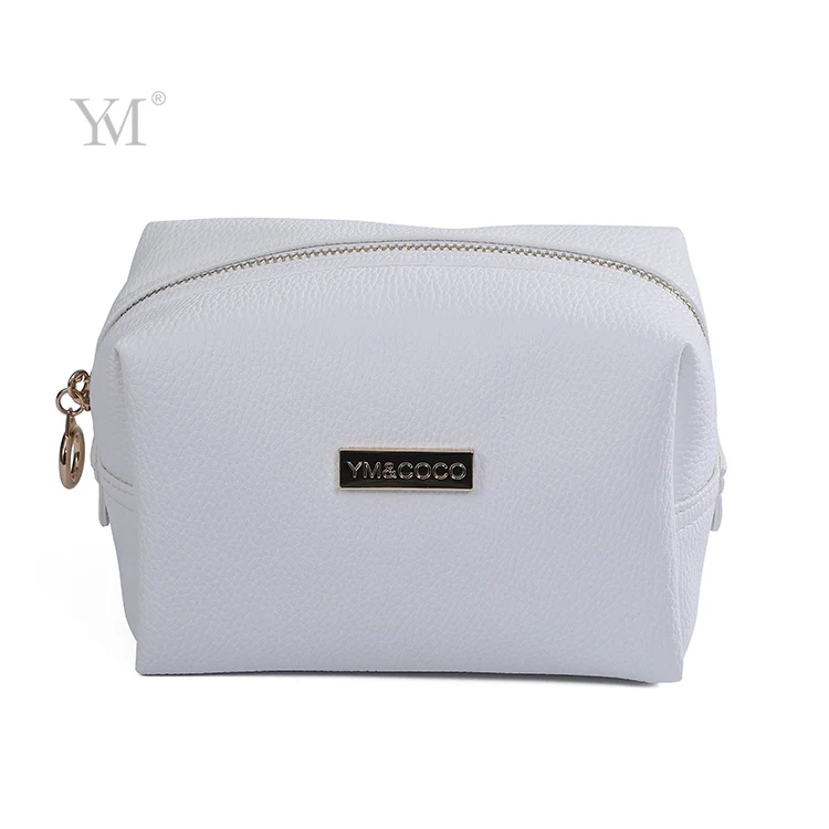 Travel Leather Organizer Luxury Waterproof Fashion Lady Eco-friendly Logo Woman Cosmetic Bag