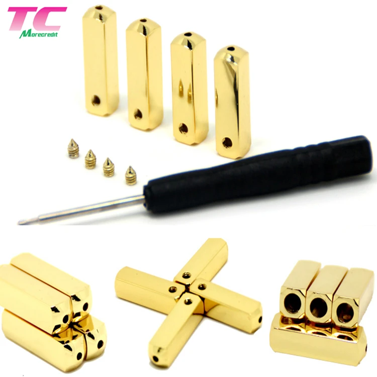 Лидер продаж, металлические наконечники с кулиской, блестящий золотой металлический шнур с винтом для обуви Yeezy, толстовки