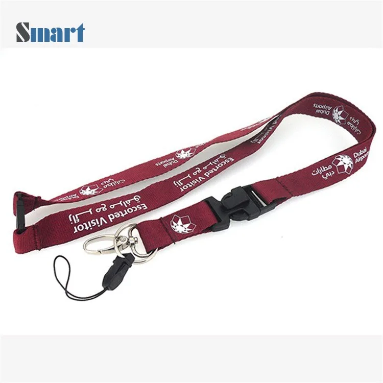 Heat Transfer Printed Plastic Id Holder Lanyard Id Card Holder Neck Rope