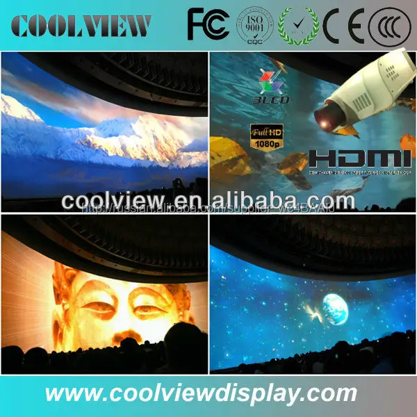 высокая яркость 10000 люменов Full HD 1080p Голограмма 3D-проектор