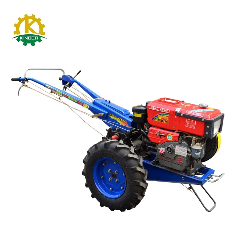 Reliable quality 12hp  mini farm walking tractor implements