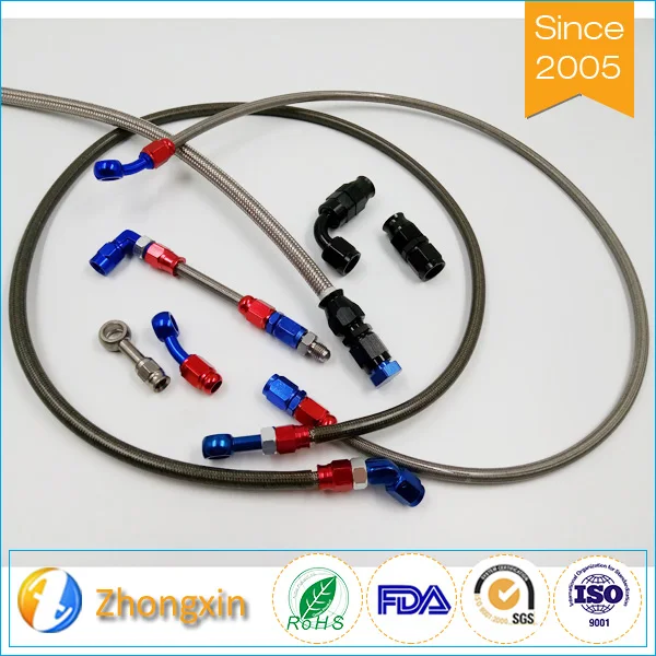 Сборки An3 адаптер Bleeder со стороны водителя спереди канал 3 дюймов Ptfe тормозной шланг