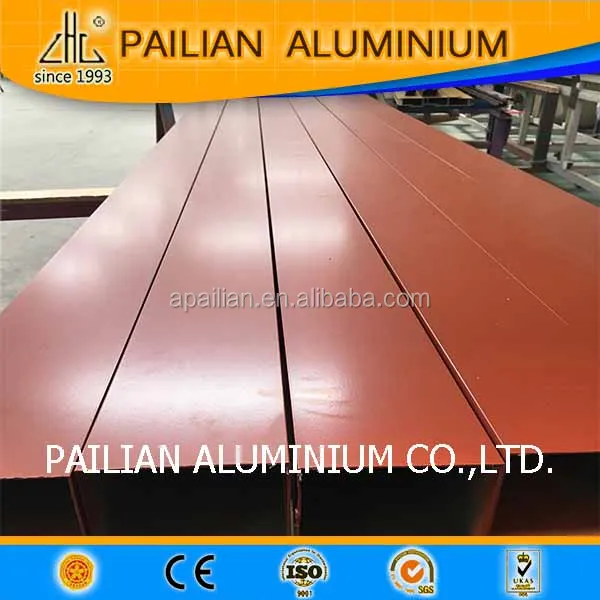 New China better aluminum particle manufacturer with powder coating aluinum extrued square tube top