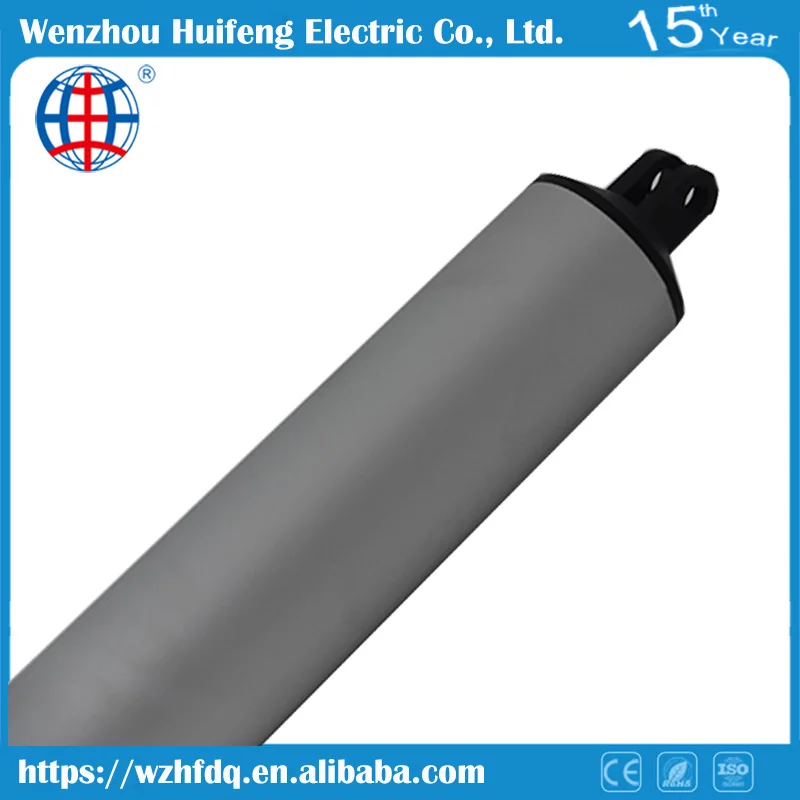 
China wenzhou electric gear motor 12v/24v dc tubular linear actuator, 230mm/s 