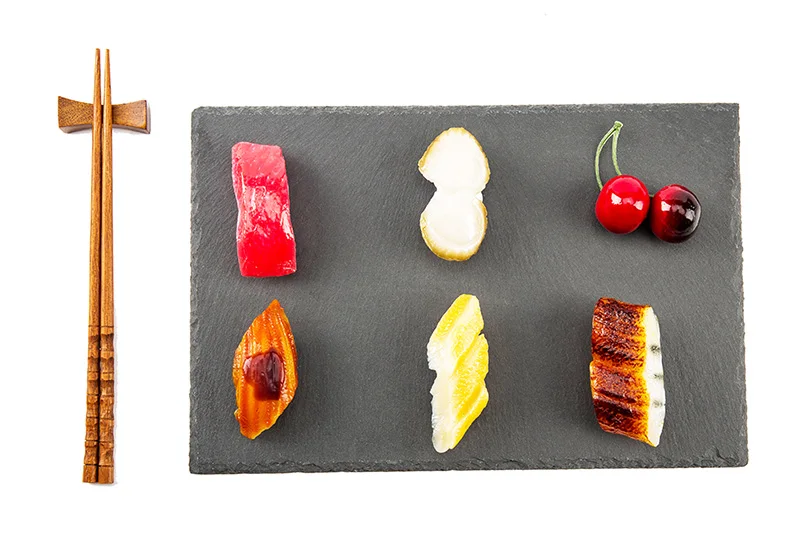 Customized home Natural Slate Plate Black Slate Cheese Board Serving Tray