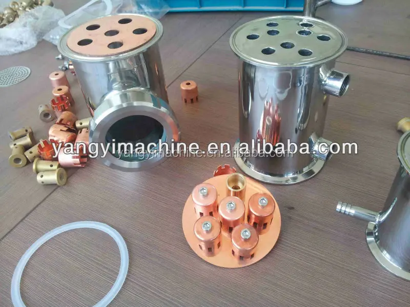 distiller column with copper bubble plate