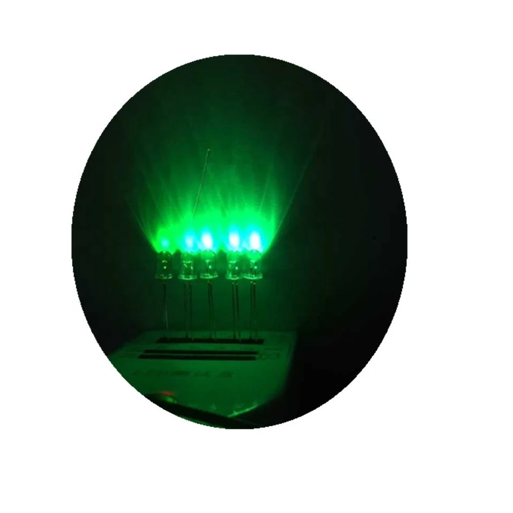 60 degree 5mm Round Green led diode for message board display