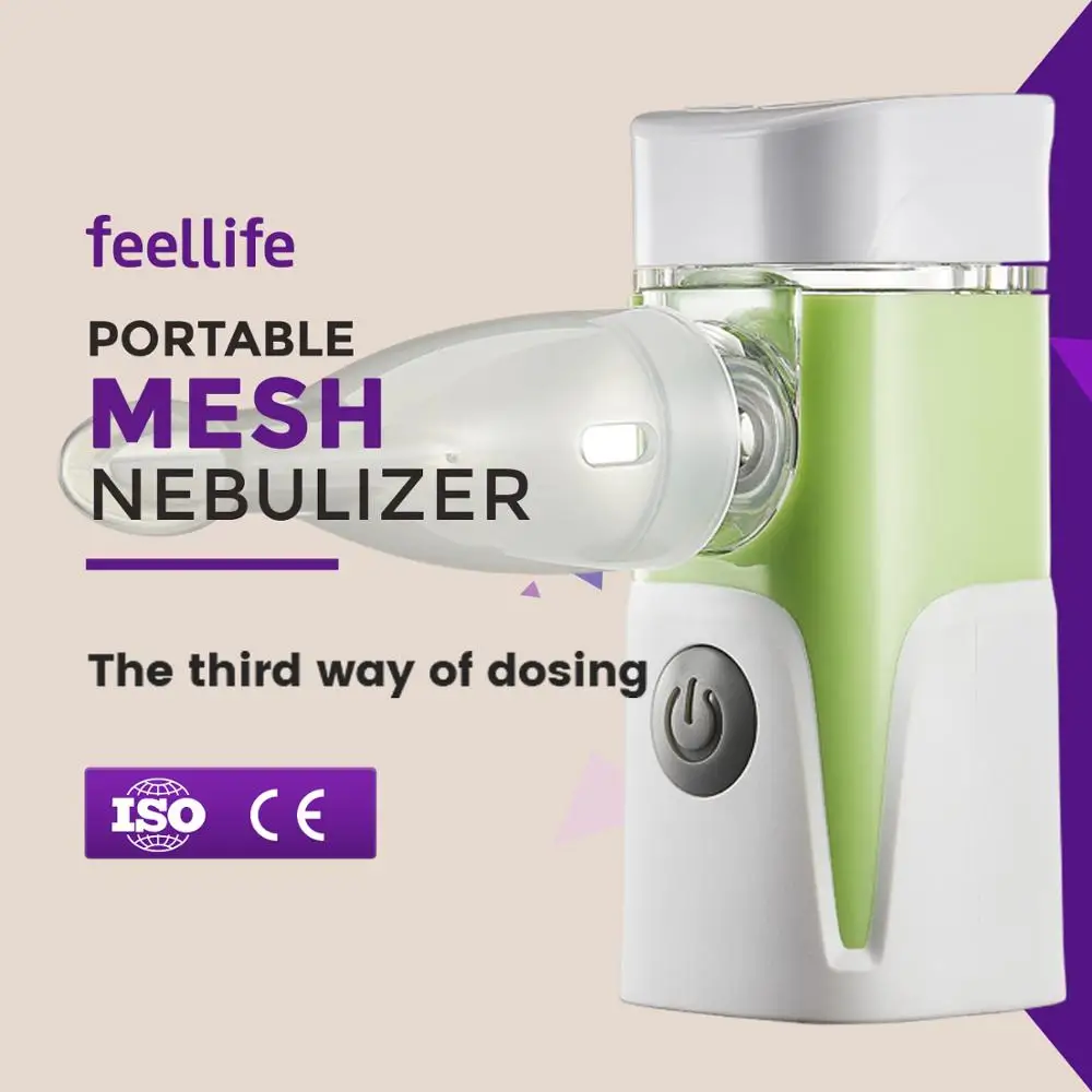portable ultrasonic mesh nebulizer Feellife manufacturer Mesh Nebulizer machine to prevent cross infection