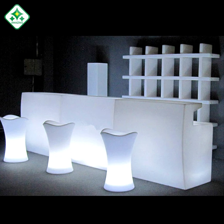 
Lighted mobile bar counter with colors change high-grade products 