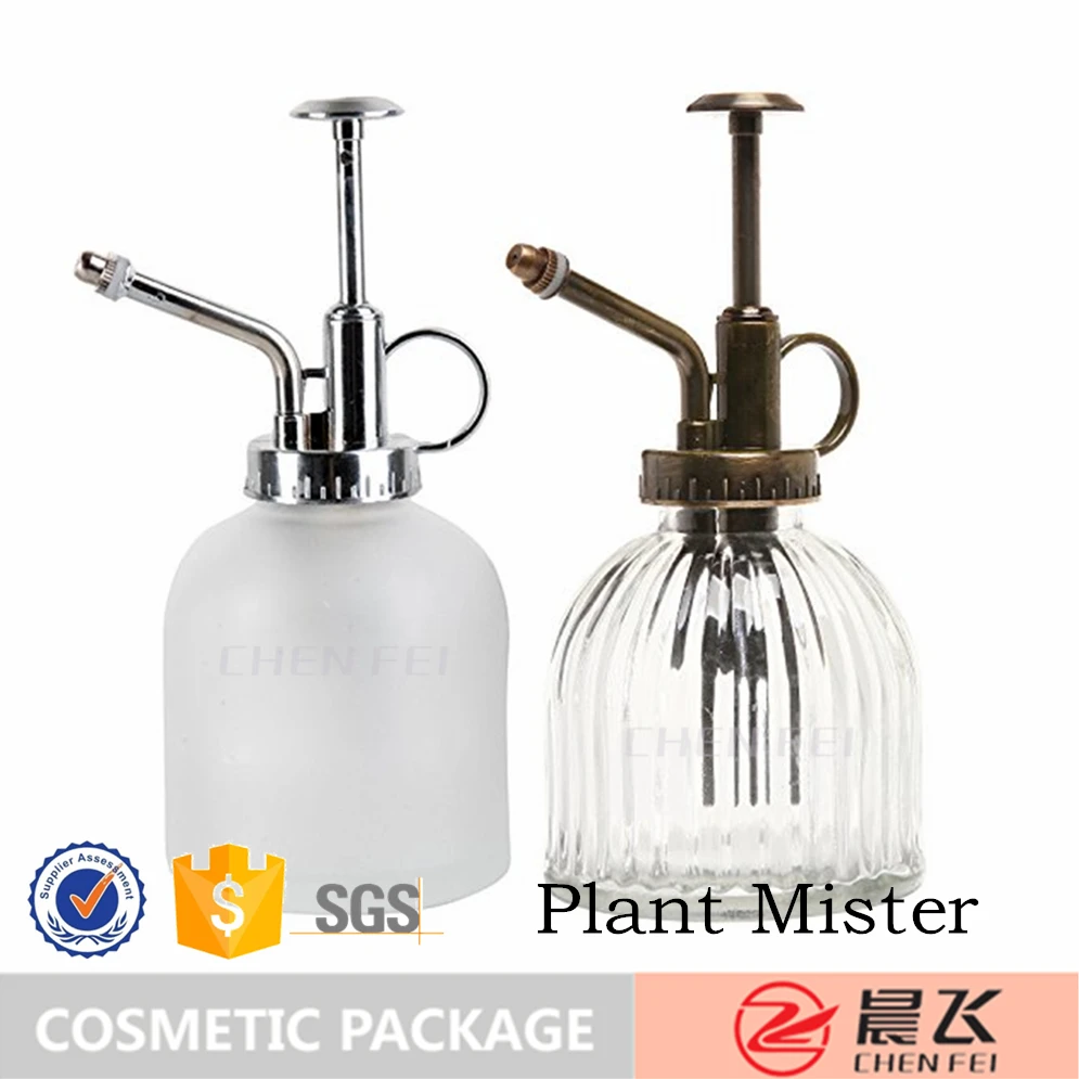 Factory Direct Colored Glass Plant Mister Water Mister with Water Sprayer Pump