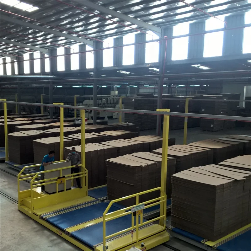 RGV Auto Cardboard Logistics and Storage System for Carton Box Making Finishing Line | Bar Code Info