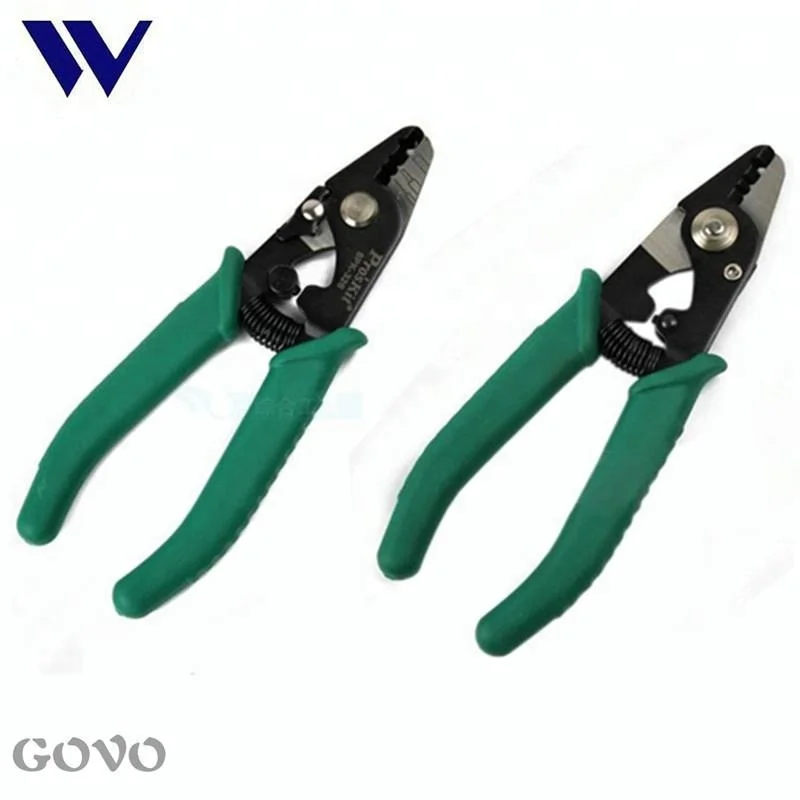 Proskit 8PK-326 tri-hole optical fiber stripper fiber optic cable stripper