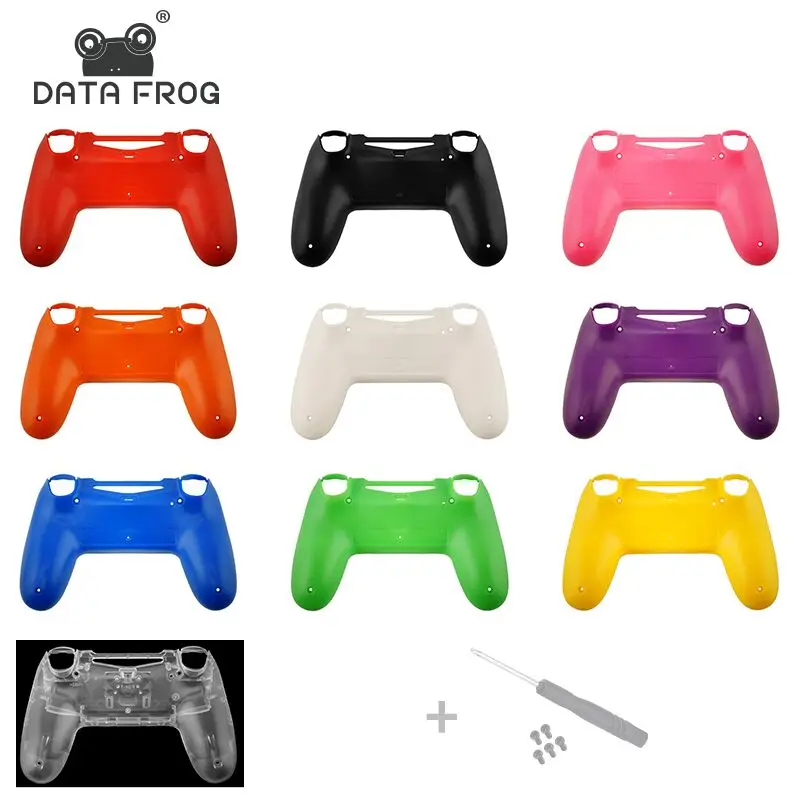 Data Frog  Replacement back shell Matte Faceplate case repair for PS4 Old Version Controller jds 010 Housing Cover Case