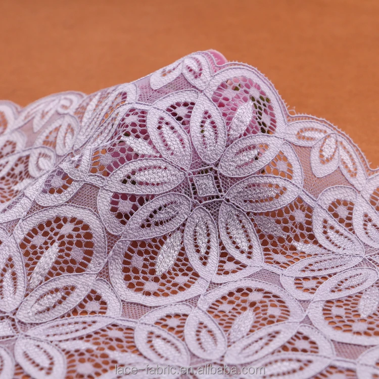  Чистая фиолетовая кружевная отделка французское кружево для нижнего белья/платья/занавески/зонтика