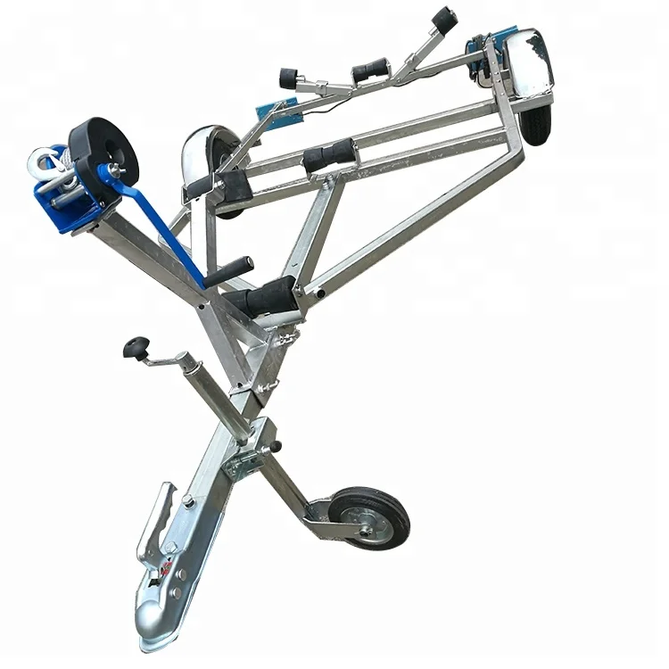 Hot sale china inflatable steel boat trailer galvanized for sale