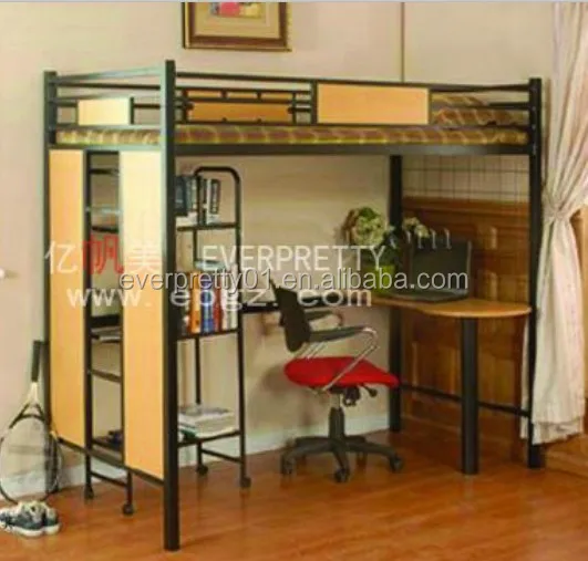 
Cheap School Furniture College Dormitory Furniture Set Bunk Bed With Desk 