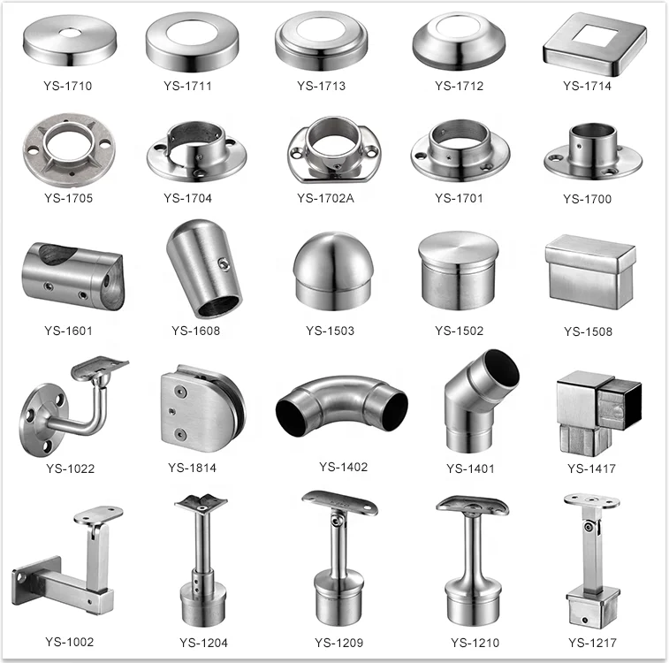 Brushed Stainless Steel Balcony Railing Post Base Cover Plate