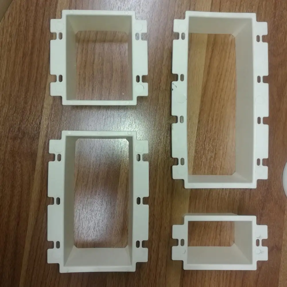 shanghai Linsky 2 gang plastic electrical extension ring electrical conduit box