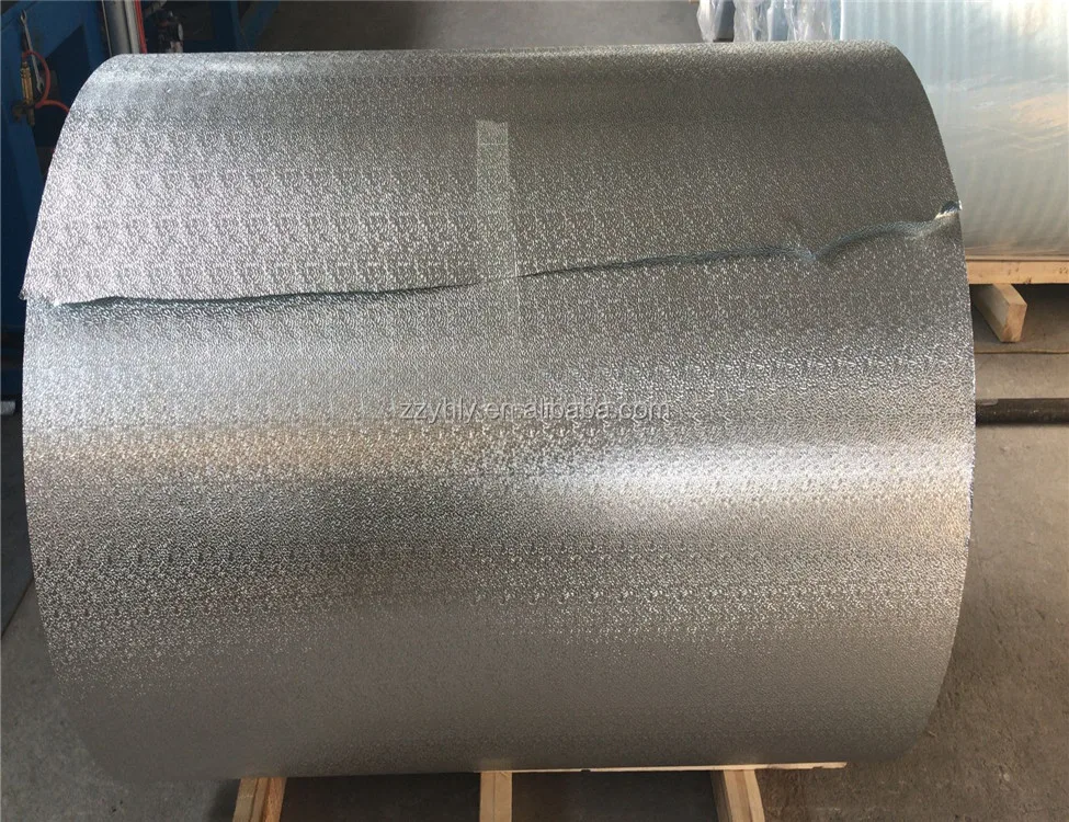 Embossed alu foil for making sandwich panel