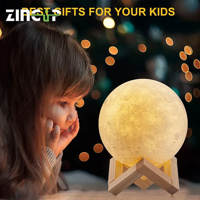 Alibaba Led Lunar Shaped Portable 3D Moon Lamp Night Light Led Light Bulb