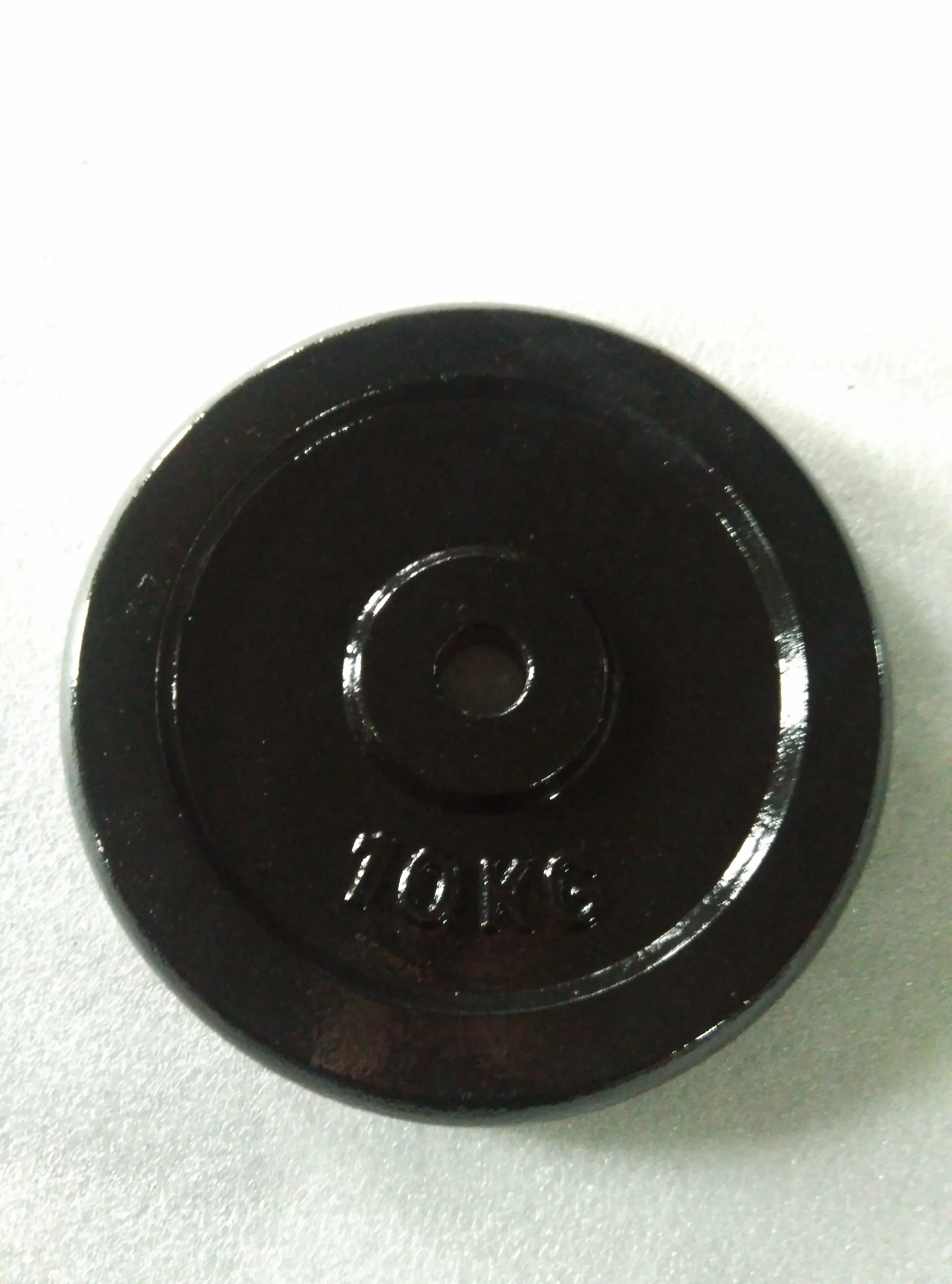 Fitness equipment black hammertone cast iron weight plate in weight lifting