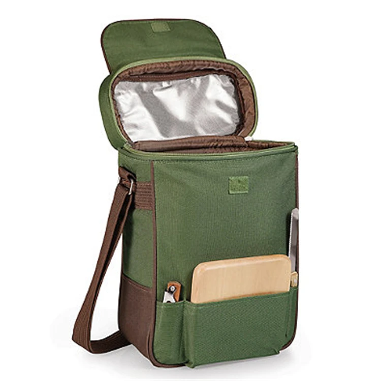 Customized eco friendly beach bag with bottle cooler