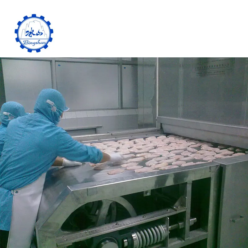Замороженный картофель-фри Iqf линия по производству картофельных чипсов туннель для замораживания рыбы промышленная морозильная камера