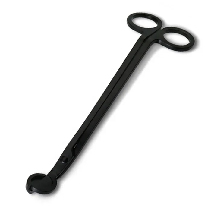 Высокое качество, оптовая продажа, черный фитиль для свечей из нержавеющей стали, триммер для бара, ресторана, инструменты для уборки свечей