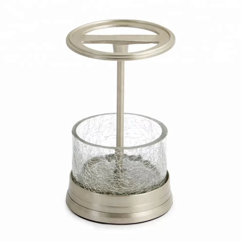 2024 Hottest China New Products Luxury Crackle Glass Bathroom Accessories Sets of 7 pcs Bath Acc