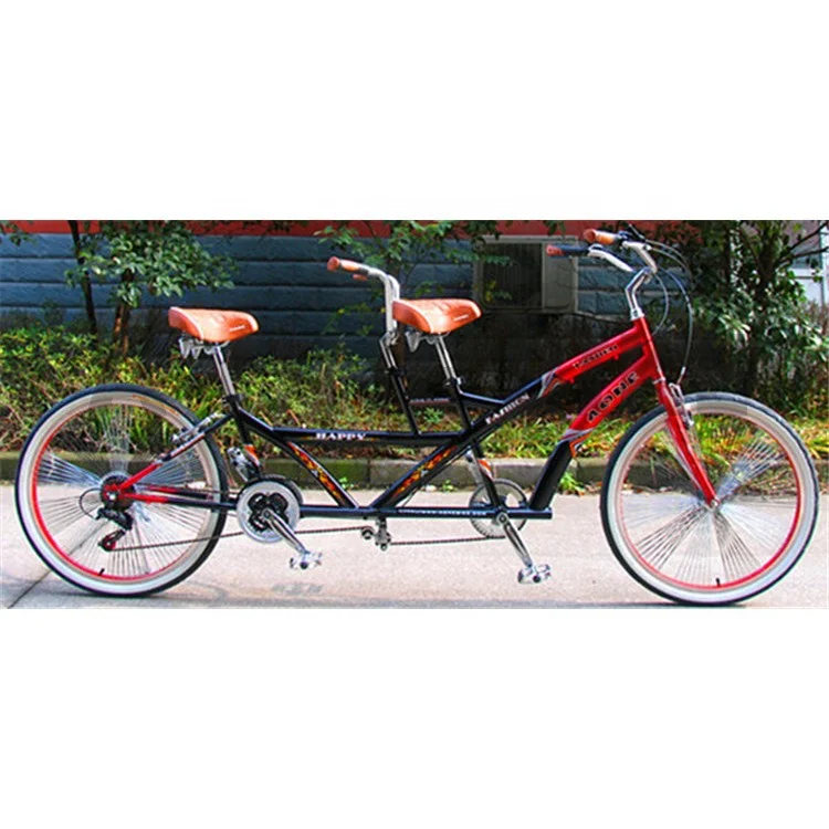 New model 26 inch mountain style tandem bike 18 speed two people bike two seat bike