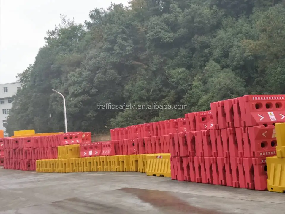 Road Construction Safety Plastic Jersey Traffic Water Filled Barrier