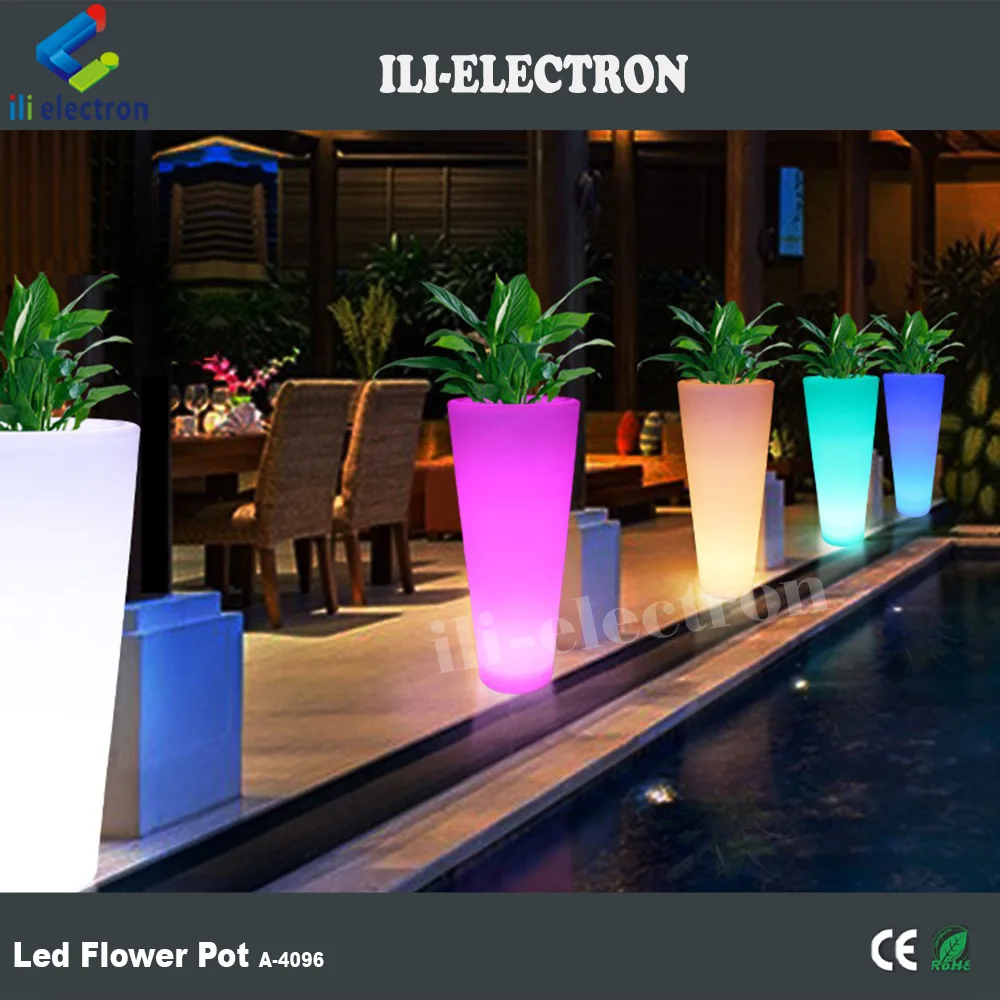 outdoor used waterproof led flower planters