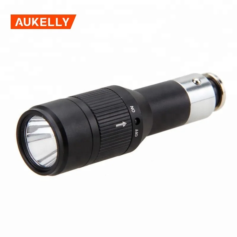 Mini Car Vehicle Charging Rechargeable Q5 LED Flashlight Pocket Torch Light