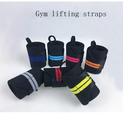 Wholesale gym cuff band wraps support weight lifting wrist straps