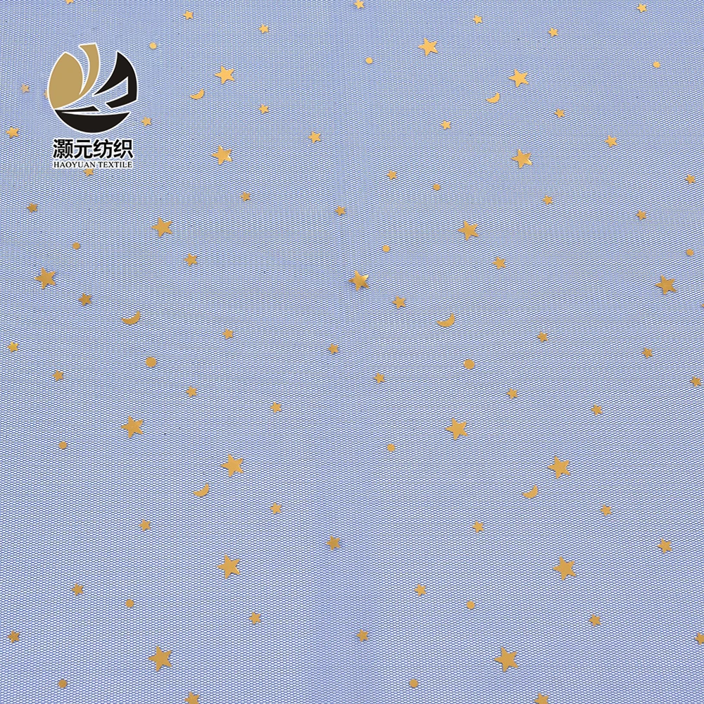 Pay for sample bridal veil navy blue tulle gold moon and star sequin fabric for women dress
