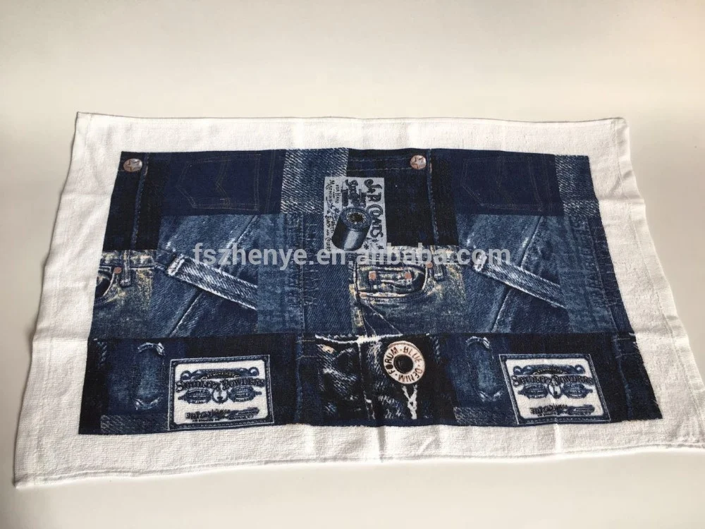 funny design cotton dish cloth 100% cotton kitchen towel