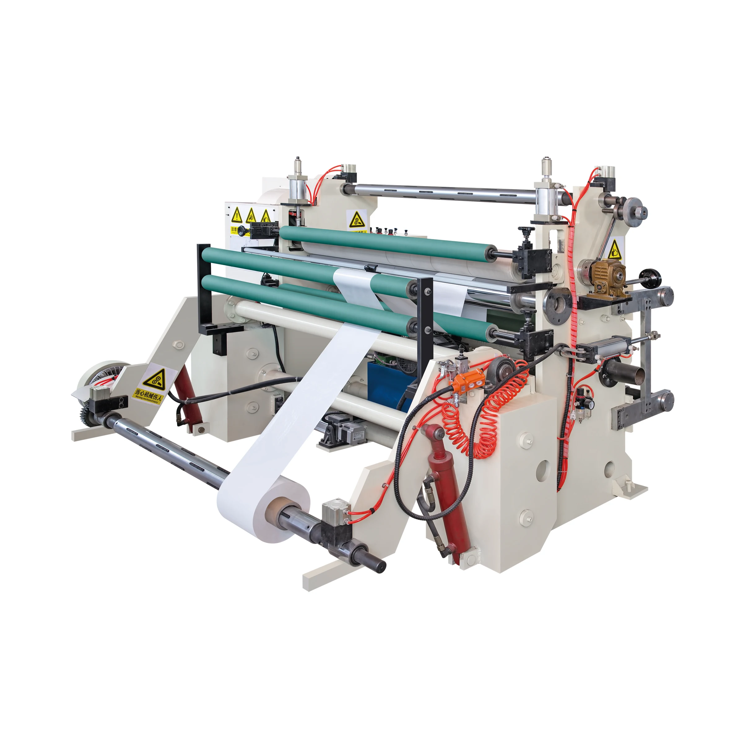 High speed fabric paper film nonwoven slitting machine